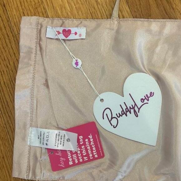 Buddy Love Girly Girl Rhinestone Crop Top - Gold (SIZE SMALL) - Picture 10 of 10